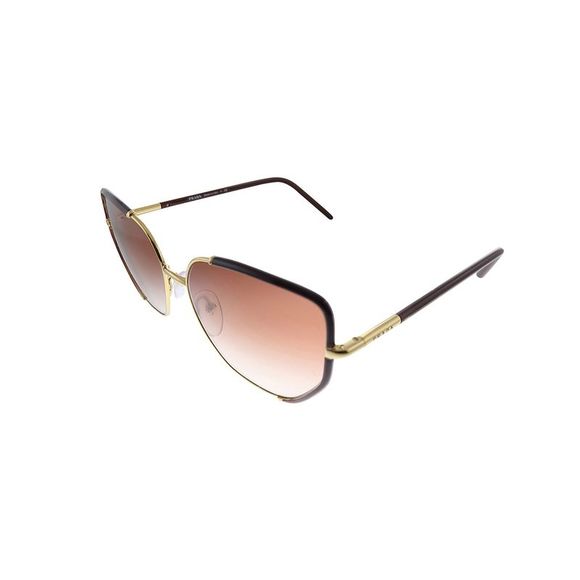 New Prada PR 50WS 07M2F1 Red/Gold Metal Geometric Sunglasses Pink Gradient Lens - Picture 1 of 3